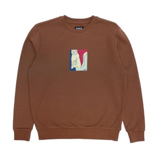 SLUM LTD - Ripndip F22 Nermhol Crewneck Brown