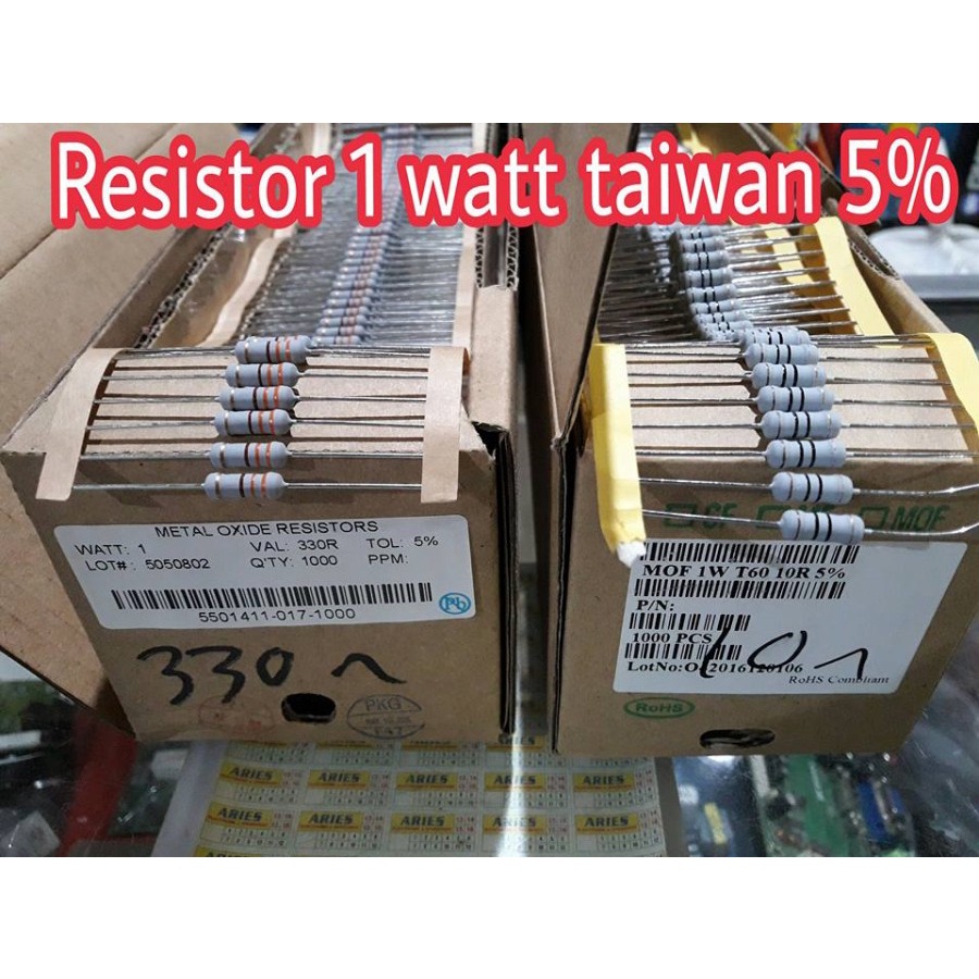 1 วัตต์ 5% RESISTOR GOOD 1K และ ABOVE