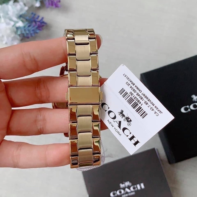 พร้อมส่ง แท้ 🇺🇸 100% New นาฬิกา Coach 14503130 Womens Gold Stainless Steel BOYFRIEND Chronograph Bracelet 14503130 #4