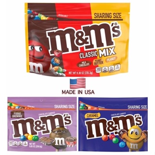 M&amp;Ms Fudge Brownie/Classic Mix/Caramel Chocolate Candy, Sharing Size exp.12/2023