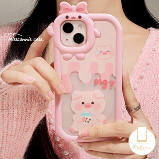 เคสโทรศัพท์มือถือ แบบนิ่ม ลายการ์ตูนมอนสเตอร์ และหมู 3D สําหรับ iPhone 7 8 6 6S Plus 11 13 12 14 Pro MAX XR 14 Plus 7Plus 8Plus X XS MAX SE