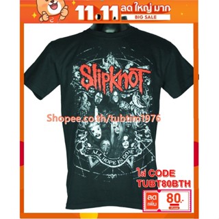 เสื้อวง Slipknot เสื้อยืดแฟชั่นวงดนตรี เสื้อวินเทจ สลิปน็อต SKT1506