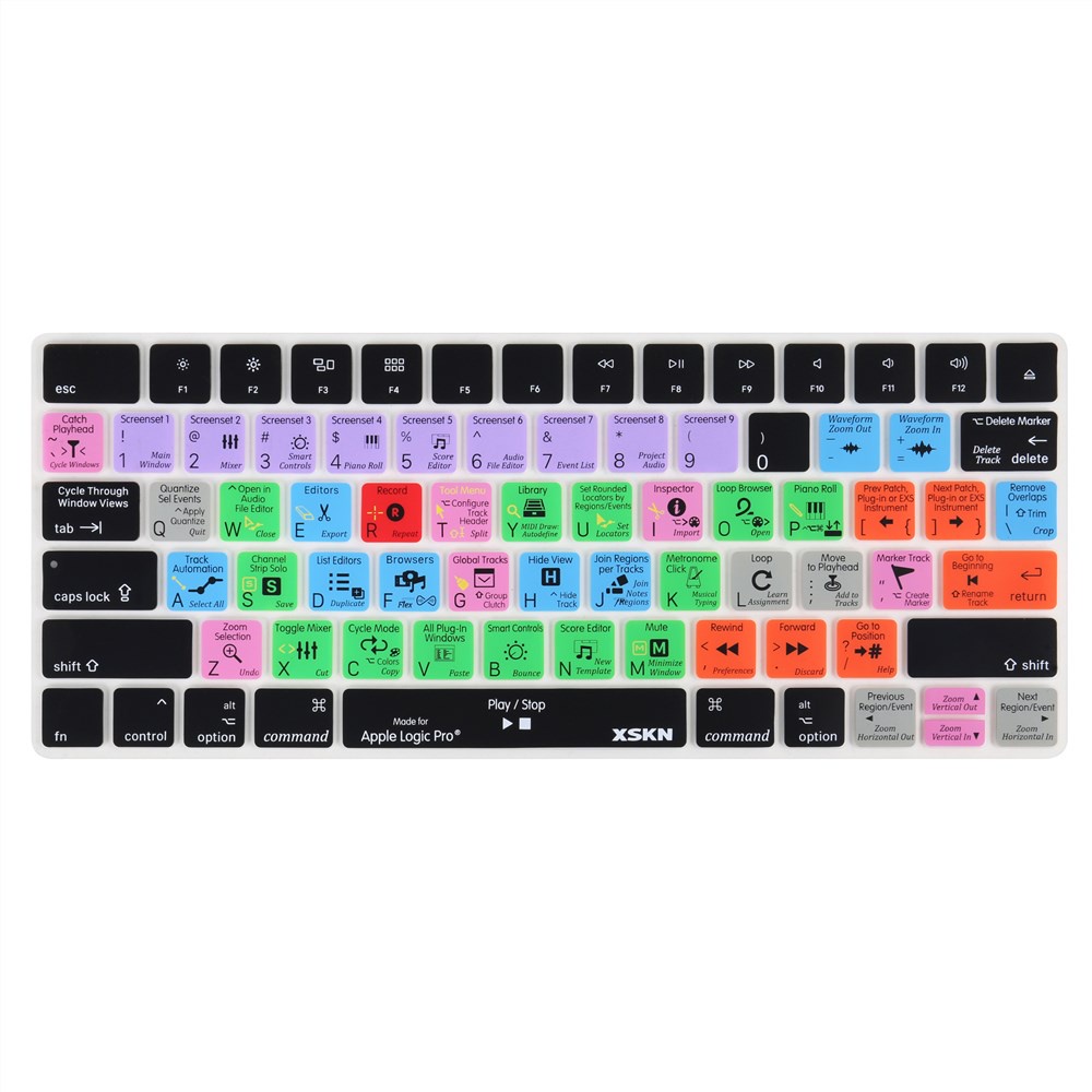 Xskn For Logic Pro Pro X Final Cut Pro X Fcpx Photoshop Ps Shortcut Keyboard Cover For Apple 3531