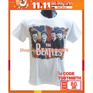 เสื้อวง The Beatles เสื้อวินเทจ ลายอมตะ เสื้อวินเทจ เดอะบีเทิลส์ BTL8043