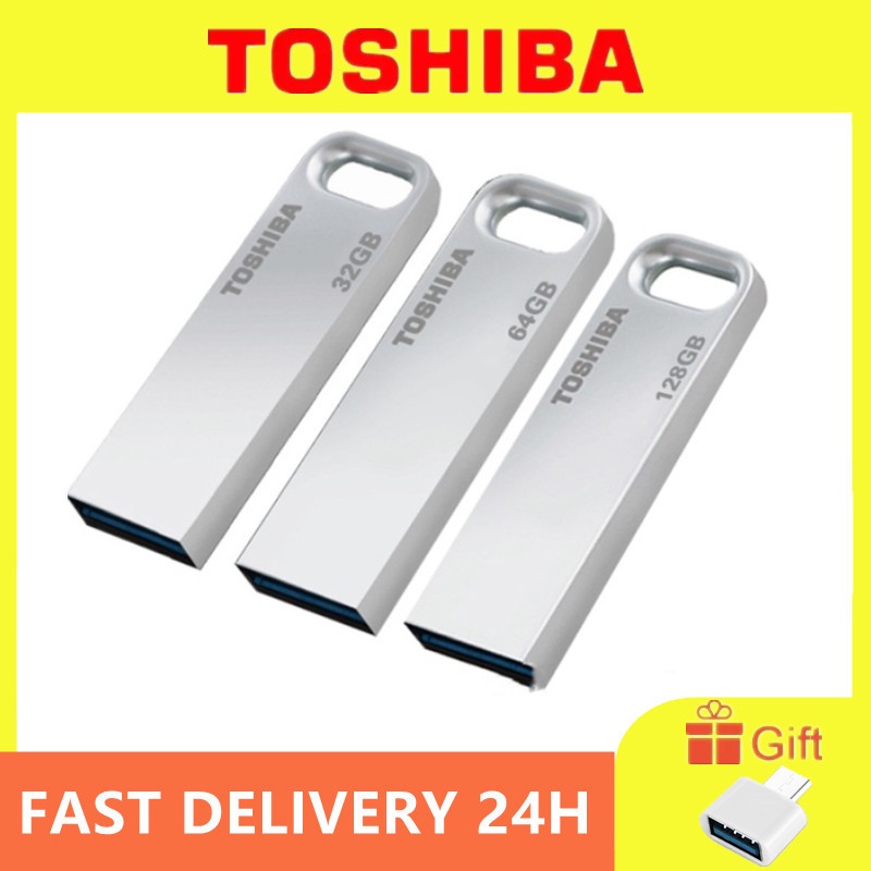 Toshiba usb แฟลชไดรฟ์โลหะ usb2.0 8GB/16GB/32GB/64GB/128GB/256GB/512GB/1TB/2TB ราคา ถูกที่สุด ดีลบีเคเค