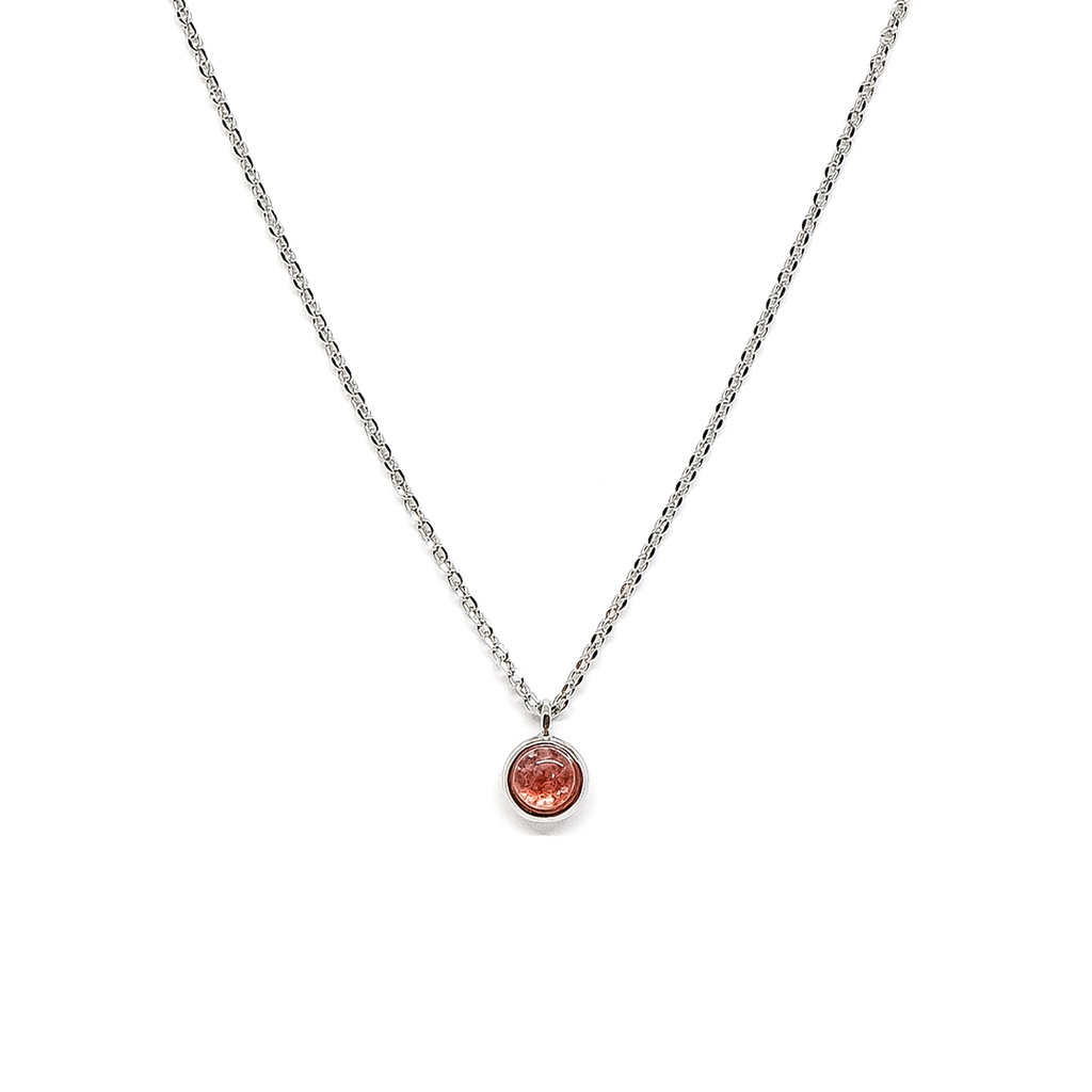 Fyne Fories Call Me Necklace ♡ สร้อยคอหินกลม ♡ fynefories