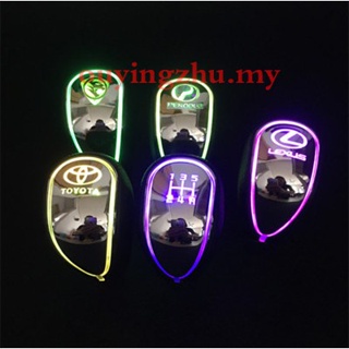 หัวเกียร์รถยนต์ ไฟ LED หลายสี สําหรับ Honda Toyota Perodua Proton Benz Nissan