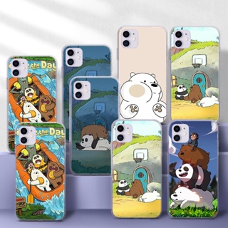 เคสโทรศัพท์มือถือแบบนิ่ม TPU ใส ลายการ์ตูน We Bare Bears น่ารัก ERT52 สําหรับ Redmi S2 Note 9S 10 Note 11S 11 PRO