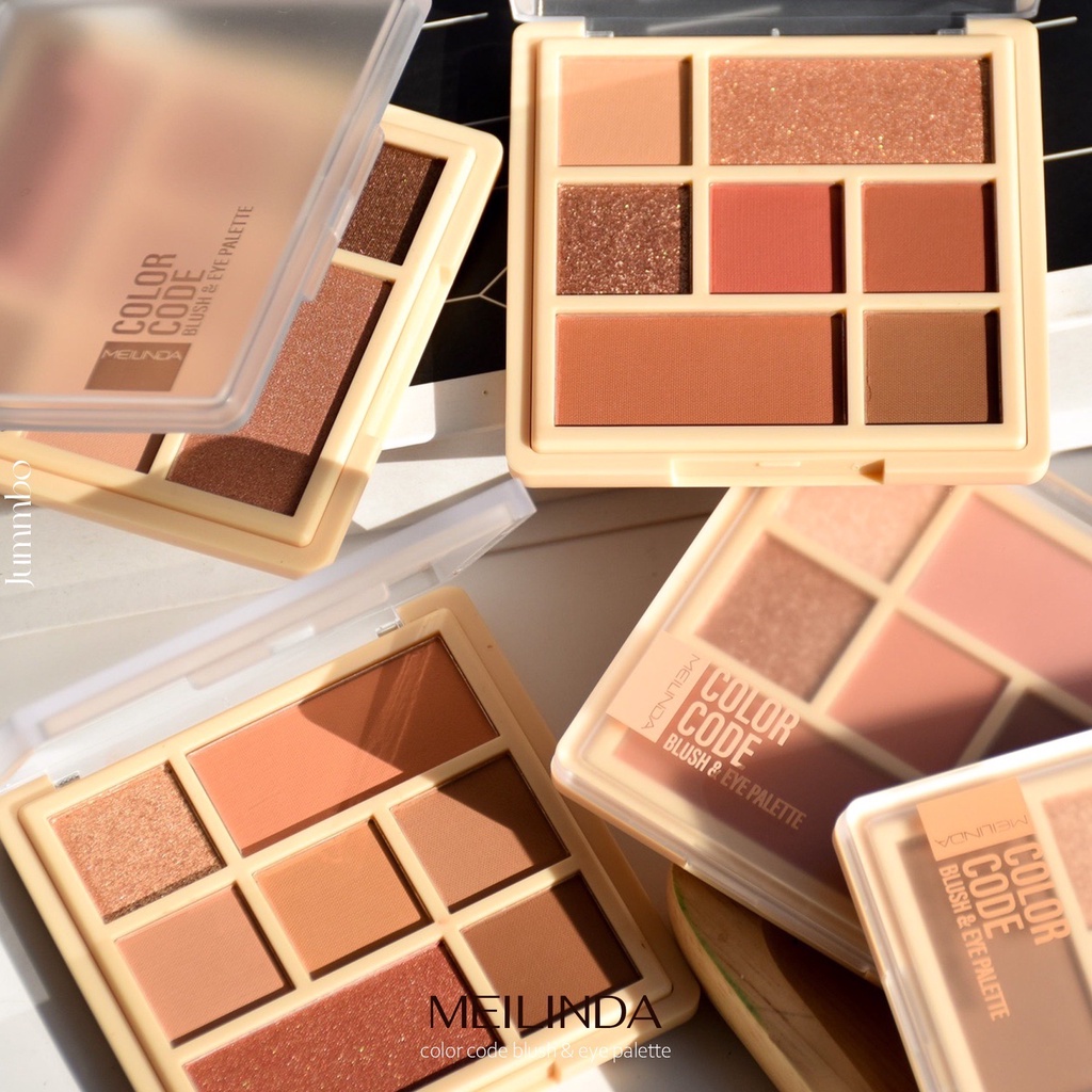 MC3111 MEILINDA Color Code Blush & Eye Palette เมลินดา อายแชโดว์ 5 สี และ บลัชออน 2 สี สวยครบจบในพาเลทท์เดียว