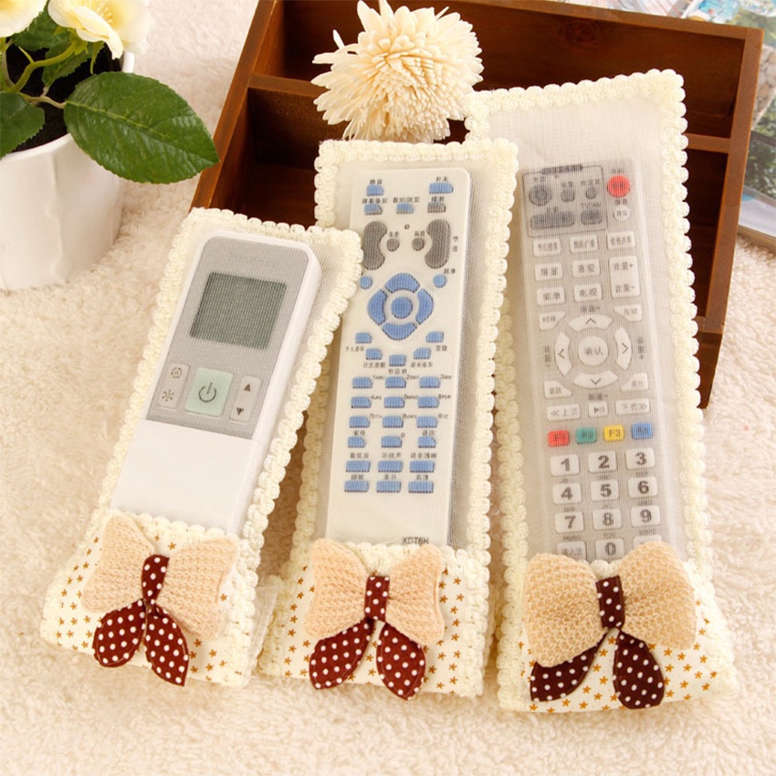 Glanxuan ซองใส่รีโมตคอนโทรล ประดับโบว์ มุ้งมิ้ง น่ารัก Remote control cover - รูปที่ 6