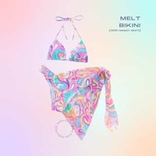 (มีบรา-กางเกงขายแยก) Melt bikini set บิกินี่เซท 3 ชิ้น
