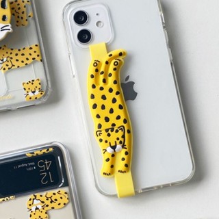 สินค้าพร้อมส่ง!! Big Cheetah Silicone Phone Strap 🐶🐶