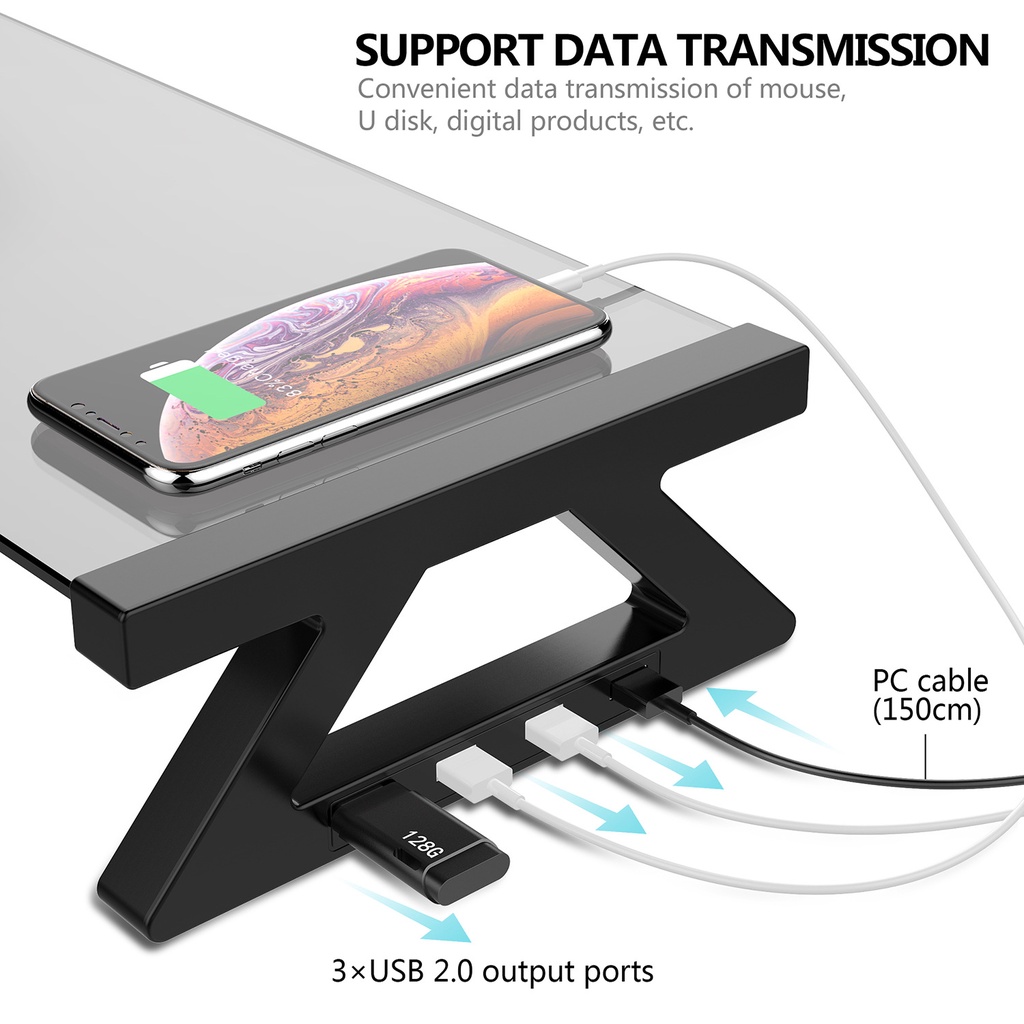 แท่นวางจอคอม มาพร้อมสาย USB