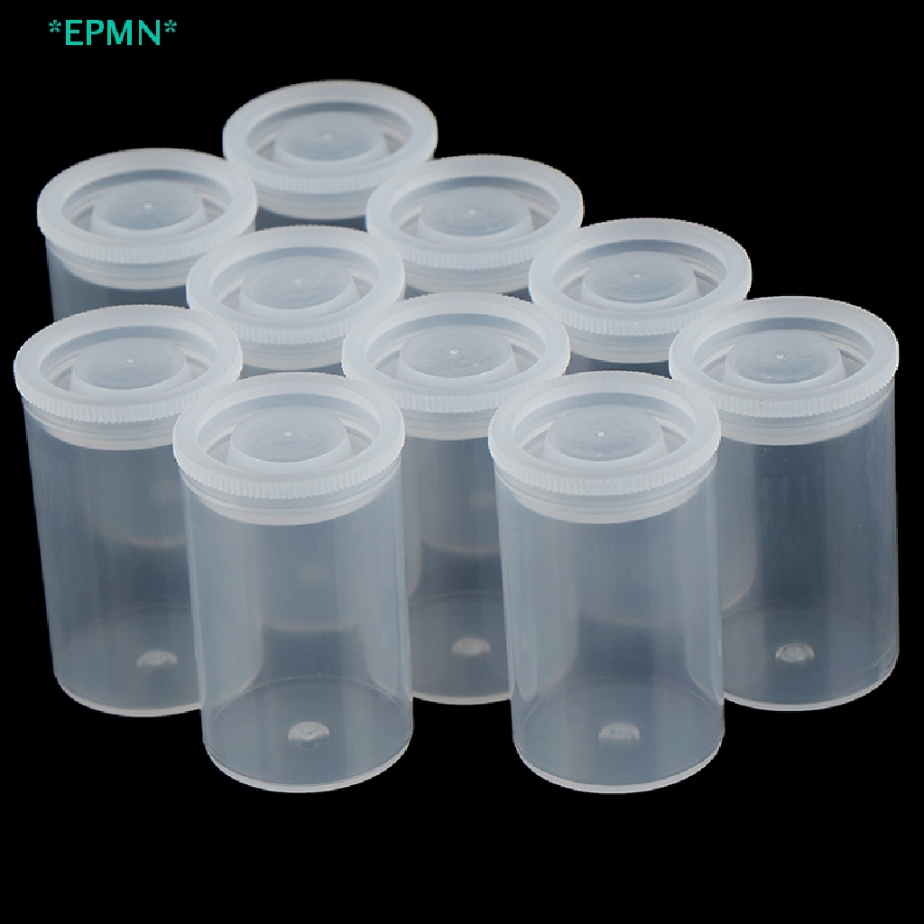 Epmn> กล่องพลาสติกเปล่า แบบม้วนฟิล์ม สําหรับใส่เหยื่อตกปลา 10 ชิ้น
