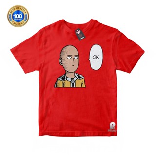 เสื้อเชิ้ต ผ้าฝ้าย พิมพ์ลาย ONE PUNCH MAN MOTIF สําหรับเด็ก