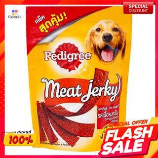 เพดดิกรี ขนมสุนัข Meat Jerky รสเนื้อรมควัน 300 กรัมPedigree Dog Snack Meat Jerky Smoked Meat Flavor 300 g.