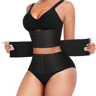 เทรนเนอร์เอวผู้หญิงรัดตัว Body Shaper Binders ท้องห่อควบคุมหน้าท้องลดน้ําหนักปลอกการสร้างแบบจําลองสายรัด