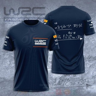 Wrc - เสื้อยืดคอกลม พิมพ์ลาย 3 มิติ โอเวอร์ไซซ์ สไตล์สตรีท แฟชั่นสําหรับผู้ชาย และผู้หญิง