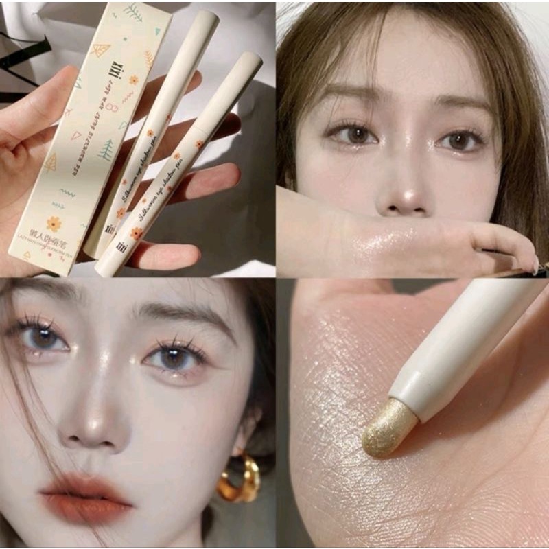 อายแชโดว์แบบแท่งไฮไลท์ สีสวย แพคเกจน่ารัก คิ้วท์ๆ โทนสีสุภาพ ใช้ได้บ่อยแน่นอน เนื้อดี เขียนลื่น เกลี่ยง่าย ติดทน