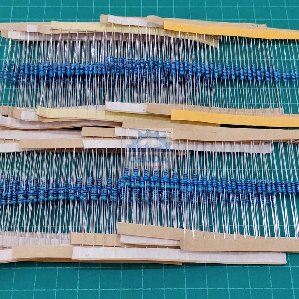 (5 ตัว) ตัวต้านทาน 1/4W ขนาด 10K ถึง 910K ตัว R รีซิสเตอร์ Resistor ฟิล์มโลหะ Metal Film 1/4W 1% #MF