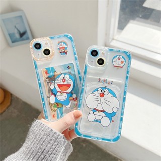 เคสโทรศัพท์มือถือ กันกระแทก ลายแมวทิงเกอร์เบลล์ พร้อมช่องใส่บัตร สําหรับ Apple Iphone 13 11 14promax x xr 12