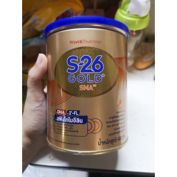 S26 Gold SMA เอส-26 โกลด์ เอสเอ็มเอ สูตร 1 นมผงดัดแปลงสำหรับเด็กทารก 400 ก.