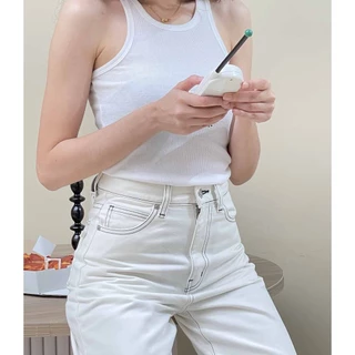 TGDA.CO - กางเกงยีนส์ Body girl รุ่น Tennis liner jeans vol.02 (ALL GREEN) (พร้อมส่ง)