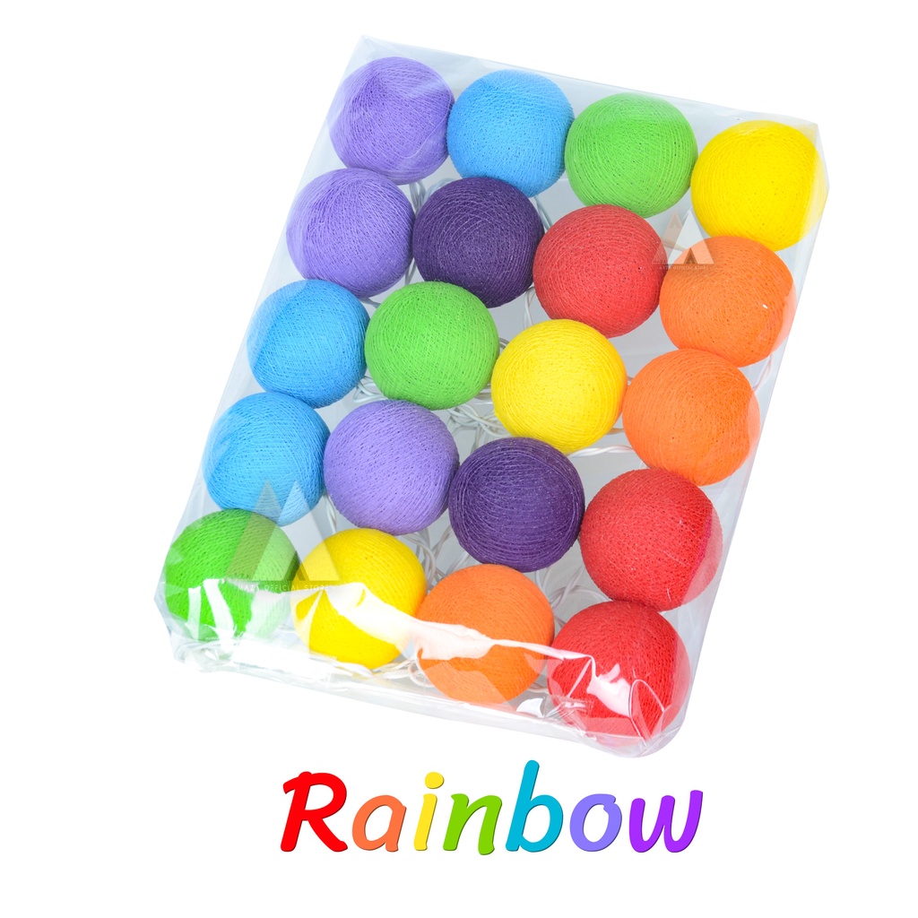 Rainbow Ball light ไฟบอลปั่นสองรอบหนา ๆ ชิ้นงานสวยแข็งแรงไม่ใช่เกรด ตลาดนัด