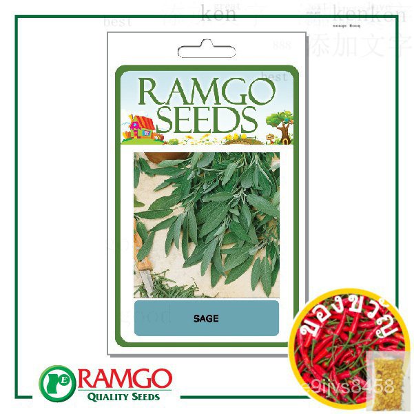 RCH SAGE Herb Seeds ตกแต่ง/เสื้อ/แม่และเด็ก/ทานตะวัน/แอปเปิ้ล/รองเท้า/หมวก/seeds/กระโปรง/บ้านและสวน/