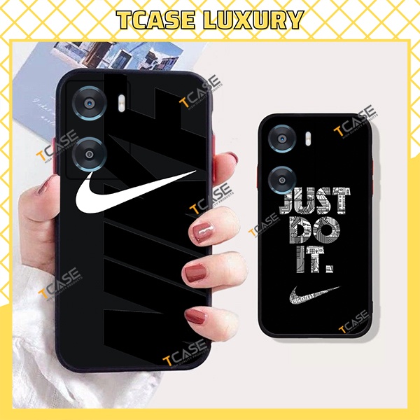 เคส Oppo A97 5G, A57 4G, A77 4G, A77s พร้อม Ni_ce Just Do it พิมพ์ - ฝาหลังเคลือบกันกระแทกพร้อมโคกเพ
