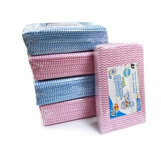 (ยกแพ็ก) Poly-Brite โพลี-ไบรท์ ผ้า Viscose (30 ชิ้น/ซอง) ผ้าอเนกประสงค์ แห้งไว ไร้กลิ่นอับ (3 แพ็ก/5 แพ็ก/10 แพ็ก)