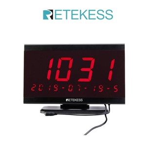 Retekess TD105 ตัวรับสัญญาณหน้าจอ เข้าได้กับระบบโทรแบบไร้สาย RF 999 ช่อง สําหรับร้านอาหาร