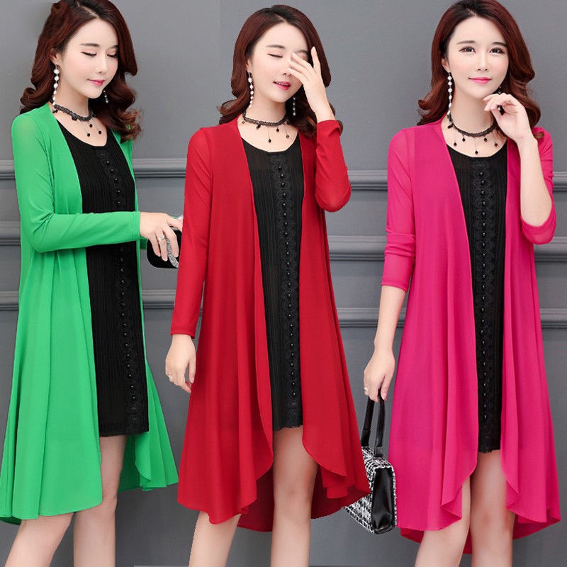 Capes ผู้หญิงฤดูร้อนแขนยาว Cape Coat Beach เสื้อผ้าป้องกันแสงแดด