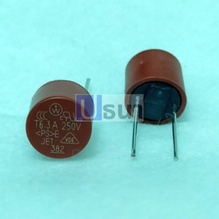 ฟิวส์ ไมโครฟิวส์ กระบอก 382 Micro Fuse 250V T0.5A ถึง T10A #382 Fuse (1 ตัว)