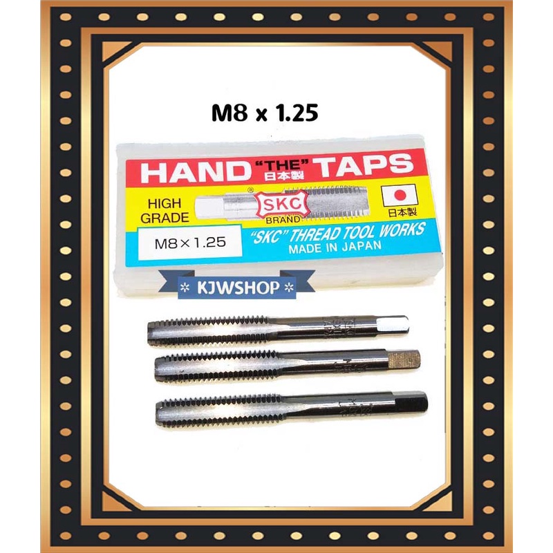 Handtap SKC ORIGINAL M8 x 1.25 JAPAN Hand Tap M8x1.25 Thread Bolt M8 x 1.25 แบริ่งเหล็ก M8x1.25