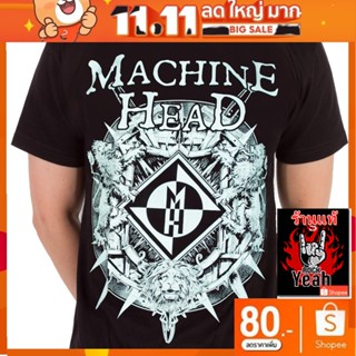 เสื้อวง Machine Head เสื้อยืด แมชชีนเฮด เสื้อคอฟิต แฟชั่น เสื้อวินเทจ RCM1509