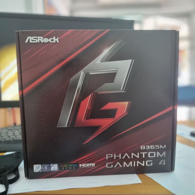 MAINBOARD (เมนบอร์ด) 1151 ASROCK B365M PHANTOM GAMING 4 มือ2 มีประกันศูนย์