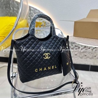 vipCHANEL Tote Bag / Chanel Shopping Bag 14" / Icare Tote Bag กระเป๋าสะพายไหล่สายในตัว พร้อมสายสะพายยาวปรับระดับได้