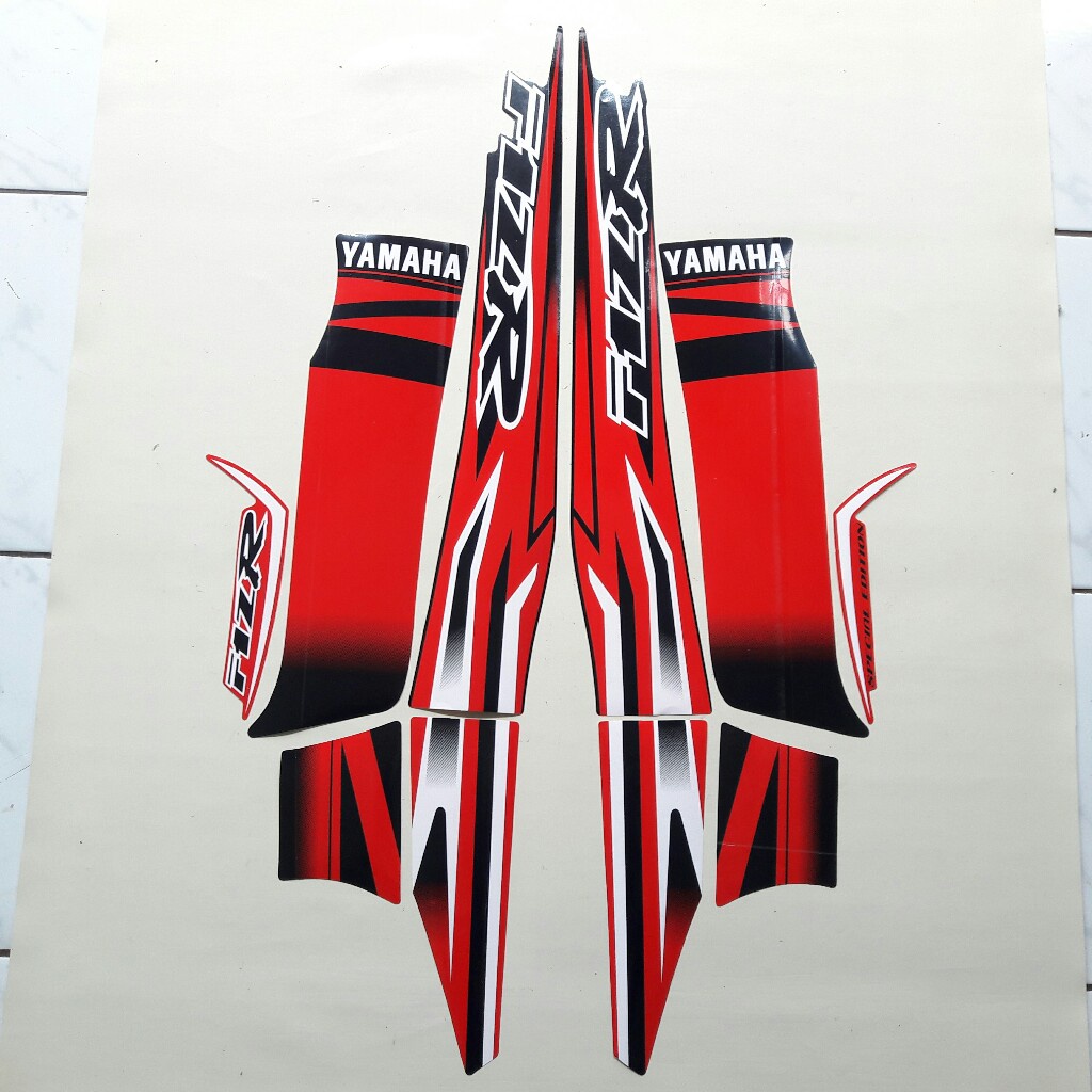 MERAH Yamaha F1ZR Special Edition Red Motorcycle Striping Sticker