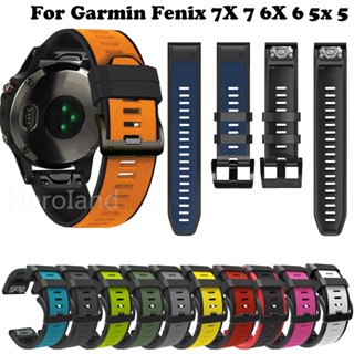 สายนาฬิกาข้อมือซิลิโคน 22 มม. 26 มม. สําหรับ Garmin Fenix 6X 6 Pro 7X 7 Fenix 5X 5 Plus Forerunner 935