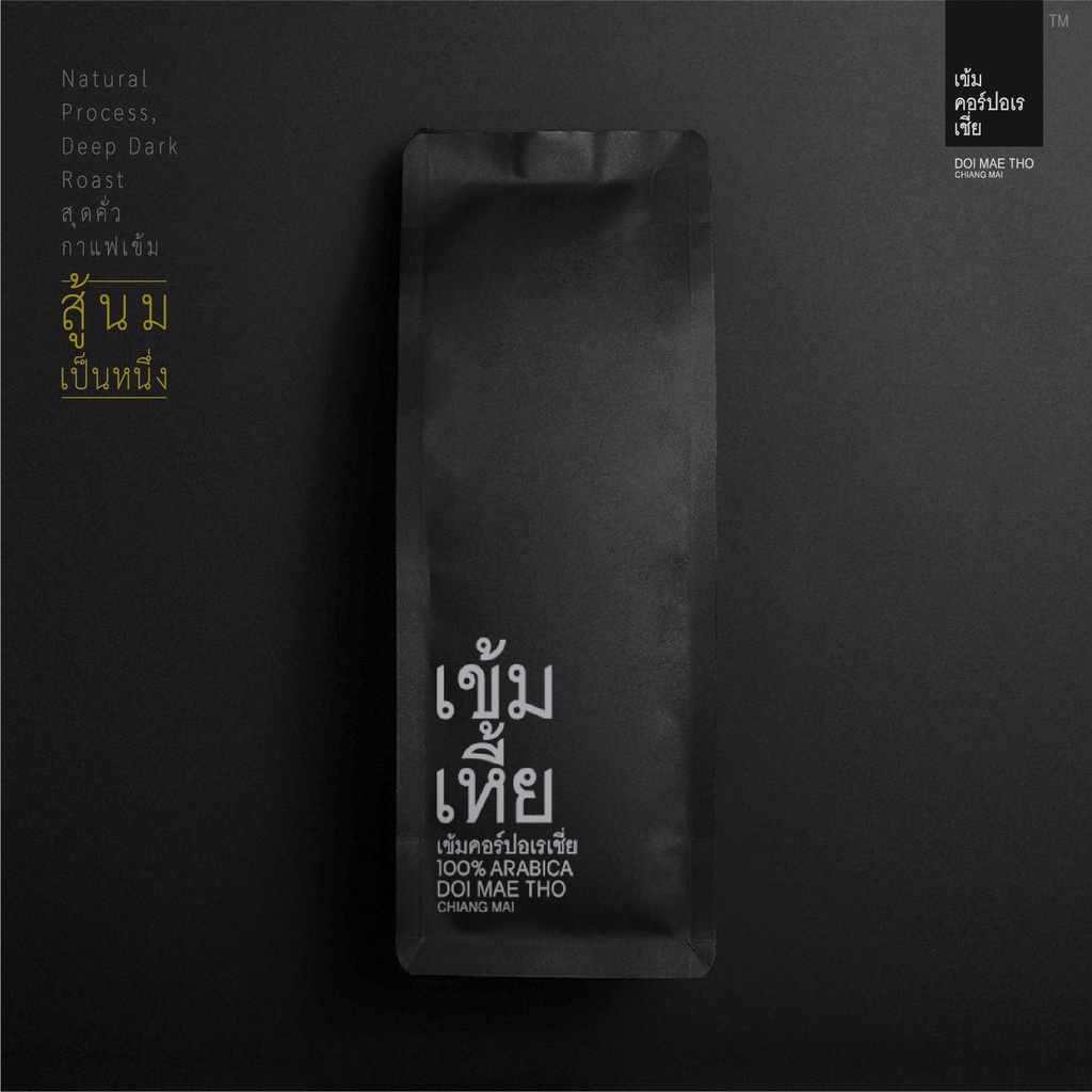 เข้มเหี้ย กาแฟคั่วอาราบิก้า 100% ดอยแม่โถ ไม่เปรี้ยว สู้นม กลมกล่อม สดทุกแพค เมล็ดกาแฟ กาแฟคั่วเข้ม