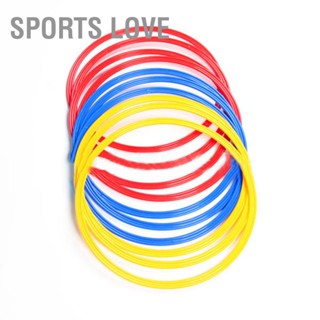 BSports Love ห่วงควบคุมความเร็ว หลากสี สําหรับฝึกซ้อมฟุตบอล 6 ชิ้น