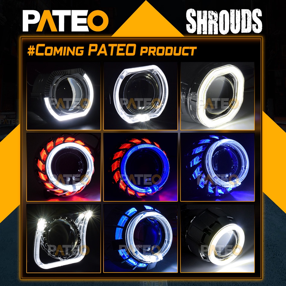 ฝาครอบเลนส์โปรเจคเตอร์ LED DRL สําหรับเลนส์ไฟหน้า 2.5 นิ้ว WST Bi-xenon Bi-LED