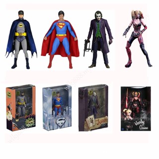 Neca โมเดลฟิกเกอร์ Superman Batman Jester Harley Quinn ของเล่นสําหรับเด็ก