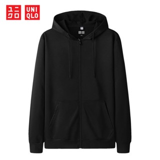 UNIQLO เสื้อแจ็กเก็ตกันหนาวลําลอง มีฮู้ด ทรงหลวม ขนาดใหญ่ แฟชั่นสปอร์ต สําหรับผู้ชาย ไซซ์ M - 5XL