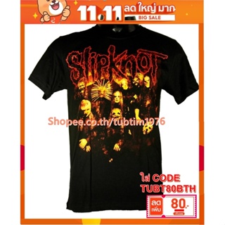 เสื้อวง Slipknot เสื้อยืดวงดนตรีร็อค เสื้อวินเทจ สลิปน็อต SKT884