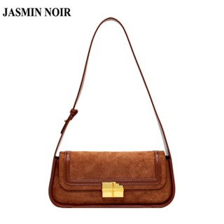 Jasmin NOIR กระเป๋าสะพายไหล่ กระเป๋าถือ หนังนิ่ม สไตล์เรโทร สําหรับสตรี