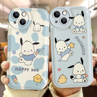 เคส OPPO A16 A15 A15S A96 A92 A76 A74 A54 A53 A52 A31 A12 A9 A7 A5 A5S A3S F9 Reno8 Z Reno7 Reno 7 7Z 8 8Z 5G OPPOA53 OPPOA31 OPPOA5S OPPOA3S OPPOA5 OPPO F9 2020 2021 2022 Air Cushion Anti Falling Pochacco Dog Soft Case