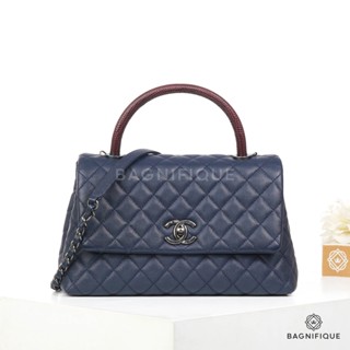 CHANEL COCO LIZARD 10.5 NATA CAVIAR RHW