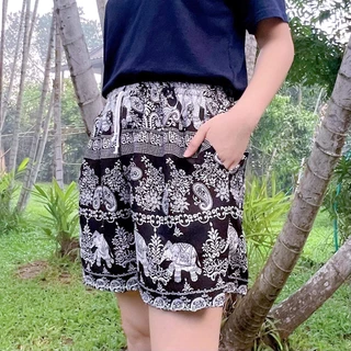 [งานไทย🇹🇭] กางเกงช้างขาสั้น 2 กระเป๋า ขนาด Free Size 🐘🐘